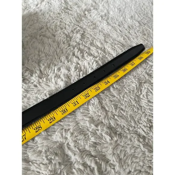 Authentic Black Celine Belt with Gold Buckle - Picture 3 of 7